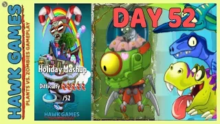 Plants vs Zombies 2 Holiday Mashup World Day 52 Hard (FINAL BOSS)