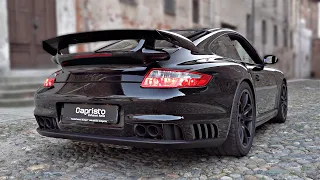 600+HP Porsche 997 GT2 with Capristo Exhaust | RAW Sound 🔊 - Old School Twin Turbo Flat-Six Noises!