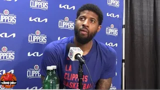 Paul George Reacts To The Clippers 110-93 Loss To The Atlanta Hawks. HoopJab NBA