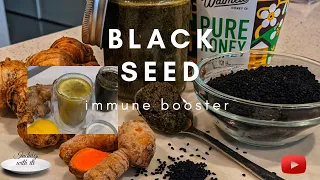 Black seed Immune booster | virus fighting turmeric Honey Garlic Ginger| Indulgewithiti