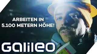 Sauerstoffmangel bei der Arbeit in der höchsten Stadt der Welt | Galileo | ProSieben