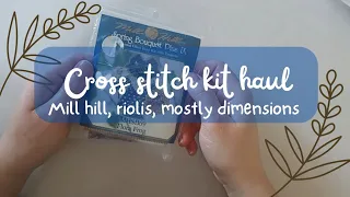 Cross stitch kit haul | treating myself, mostly dimensions [CRINKLE ALERT]
