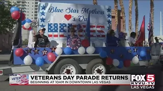 Veterans Day parade returns to downtown Las Vegas for the first time in two years