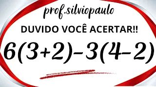 6(3+2) - 3(4-2) = ❓