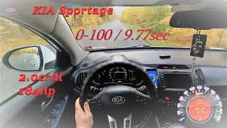 KIA Sportage 2.0crdi 184hp Test drive on Autobahn