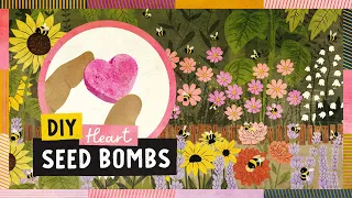 Cute Heart Wildflower Seed Bombs | Easy DIY