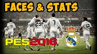 [TTB] PES 2016 - Real Madrid Stats & Faces