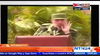 Dolorosas caídas en público del líder revolucionario cubano Fidel Castro