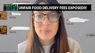 Woman EXPOSES Food Delivery Services' Unexplainable Fees