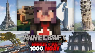 TÓM TẮT 1000 NGÀY SINH TỒN TRONG MINECRAFT 1.19.2 MỘT NỮA  SIÊU KHÓ