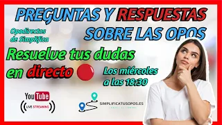 OpoDirecto: Preguntas y respuestas sobre las opos de la AGE | Resuelve tus dudas en directo