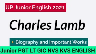 Charles Lamb || Charles Lamb Biography || Charles Lamb Biography in Hindi ||