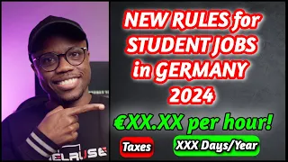 Part-Time Student Jobs in Germany 🇩🇪 in 2024|| UPDATED RULES for part-time Student Jobs in Germany