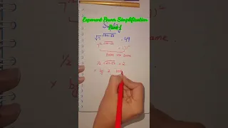 Complicated Algebra Problem with Square Roots, Radicals & Exponents, Part-1. #youtubeshorts #shorts