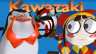 Los Pingüinos me la van a mascar x The Amazing Digital Circus Theme