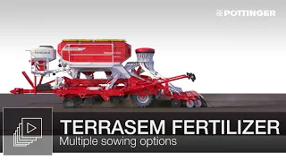 Multiple sowing options with TERRASEM FERTILIZER universal seed drill technology | PÖTTINGER