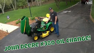 John Deere x300 Series Oil Change - First oil change on my x380 tractor!
