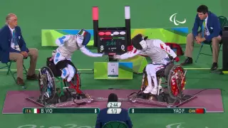 Wheelchair Fencing | Italy v China Women's Individual Foil Semi-Final | Rio 2016 Paralympic Games