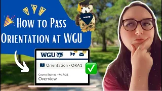 How to Pass Orientation at WGU✅🎉