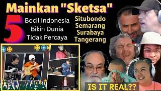 SAMPE DIRAGUKAN‼️GAK MUNGKIN DIMAINKAN ANAK SEUSIA INI⁉️5 INDONESIAN KIDS PLAY JAZZ SKETSA REACTION