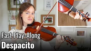 Despacito Easy Sheet Music Fast Play-Along  | Easy Beginner Song | Violin Tutorial