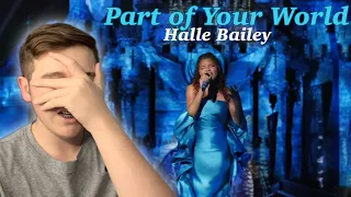 FIRST TIME REACTING TO HALLE BAILEY | The Little Mermaid: Part of Your World (Live at Disneyland)