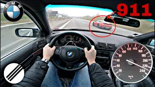 2002 BMW E39 530d TOP SPEED DRIVE ON GERMAN AUTOBAHN 🏎