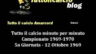 Tutto il calcio Amarcord Campionato 1969-70 5a Giornata (Sintesi)