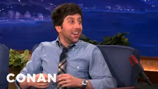 When Simon Helberg Met Stephen Hawking | CONAN on TBS