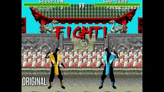 Mortal Kombat Genesis original vs arcade ROM hack