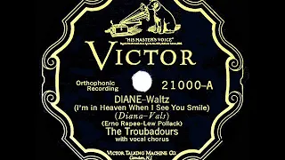 1928 HITS ARCHIVE: Diane - Nat Shilkret (as ‘The Troubadours’) (with vocal trio)