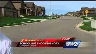 Police respond to false report of shots fired at school bus