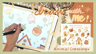 Draw with Me ✿ // Animal Crossing Sticker Sheet & How I use Procreate