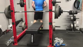 Bench press 385 lbs powerlifting easy lightweight raw