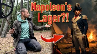 Ich gehe auf Schatzsuche an Napoleons Lagerstelle 👨‍🦯 (mit Metalldetektor im Wald)