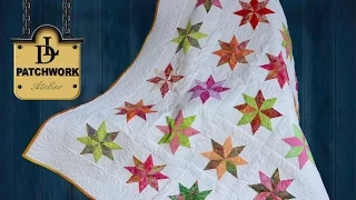 Patchwork Quilt Bali Pops - Rapid Fire - Lemoyne Star