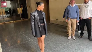 Video: Vanessa Hudgens is bold in all black look in New York City
