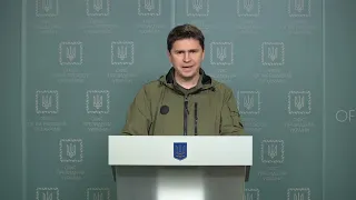 Брифінг радників керівника Офісу Президента Михайла Подоляка та Олексія Арестовича
