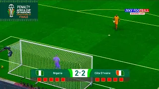 Nigeria vs Côte d'Ivoire Finale - Penalty Shootout AFCON 2024 - Coupe d'Afrique des Nations 2023 PES