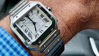 2023 Santos de Cartier Medium on Larger Wrist Review