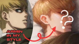 Drawing Armin in my style + How to Draw faster [ Lil Tips & tricks]