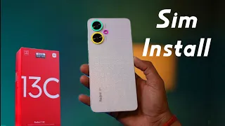 Redmi 13C 5G Sim Install | How to Insert Sim & SD Card on Redmi 13C