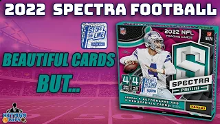 **NEW RELEASE** - BEAUTIFUL CARDS,  BUT...  - 2022 Spectra Football 1st Off The Line Box