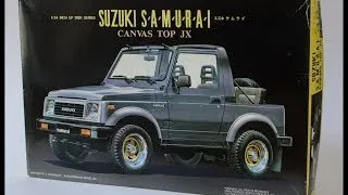 Fujimi 1/24 Suzuki Samurai Canvas Roof Model Unboxing and Review