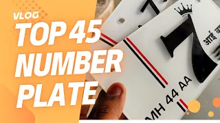 Top 45 number plate design || home delivery number plate for bike and car || trending number plate