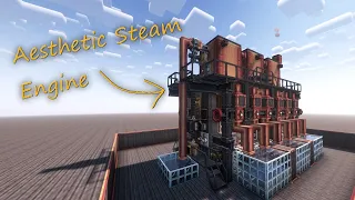 An Aesthetically Pleasing Steam Engine | Minecraft | Create Mod