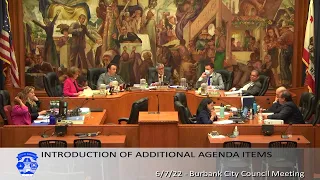 Burbank City Council Meeting - June 7, 2022