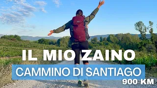 ZAINO CAMMINO DI SANTIAGO - 900 KM Francese