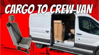 #MTBPlanB Adding third seat to cargo van, in 5 minutes.