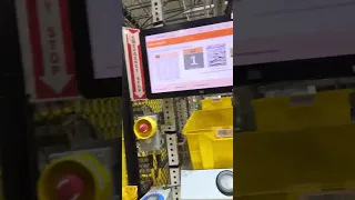 AR floor and picking station At Amazon